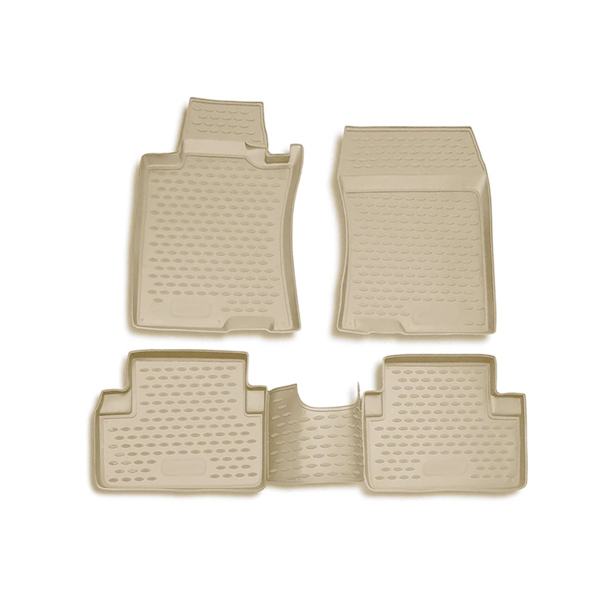 Honda Accord Floor Mats - Omac - Rubber TPE - Beige - '03-'07
